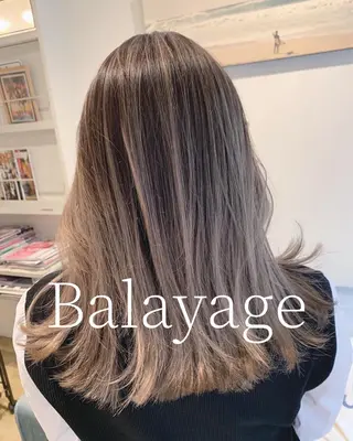 セミロング 渋谷ハイトーン/ デザインカラー阿部のヘアスタイル