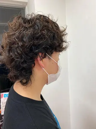 ミディアム パーマ MIKI /LAZO 千歳船橋のヘアスタイル