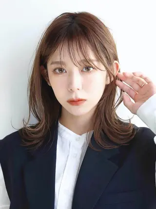 セミロング カラー パーマ ヘアアレンジ メンズ キッズ ⭐️ハイクオリティ カラー杉本雄志⭐️のヘアスタイル