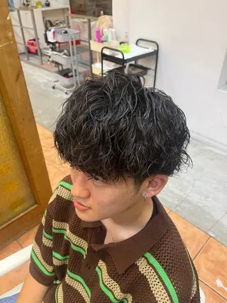 ミディアム パーマ メンズ STAGE所属・ニュアンスパーマ/ 本厚木/NAOAKIのヘアスタイル