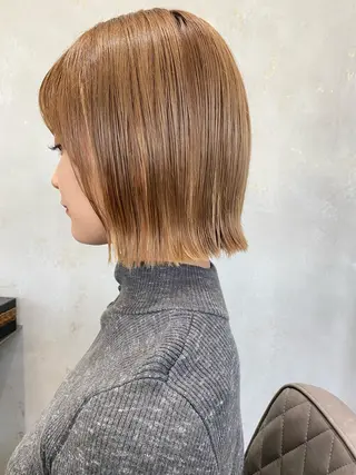 ショート カラー 艶髪/縮毛矯正 /髪質改善千田大地のヘアスタイル