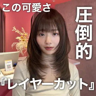 ロング レイヤー/ボブ/髪質 改善/艶カラー/翼のヘアスタイル