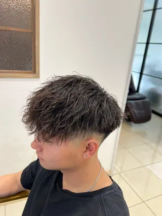 パーマ メンズ メンズ特化/勝田駅/ 佐和駅/鈴木輝瑠/のヘアスタイル