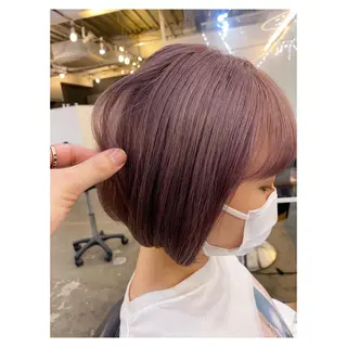 ショート ボブ/ぱつっとボブ/ 谷口 海星のヘアスタイル