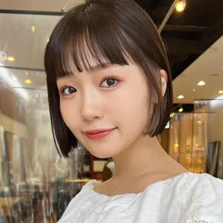 ショート カラー 🌱小顔ヘア/ボブ ミディアム/双葉🌱のヘアスタイル