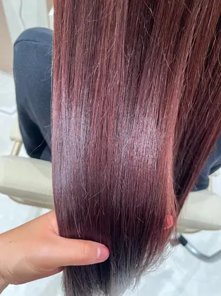 ロング カラー ヘアアレンジ 桑原 りゆのヘアスタイル