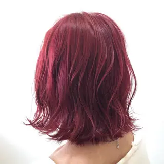 ミディアム カラー 🌈ぷる艶カラー🌈 髪質改善👑柳沼尚貴のヘアスタイル