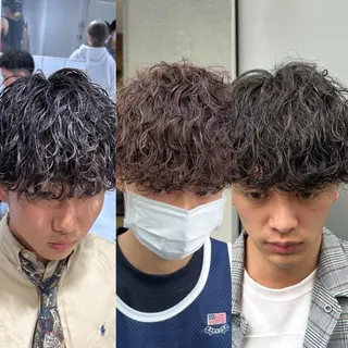 ショート パーマ メンズ 【メンズサロン】 BLUCK 横浜のヘアスタイル