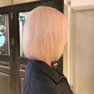 ショート カラー 💫艶ブリーチ特化/ ベージュ💫ユウゴのヘアスタイル