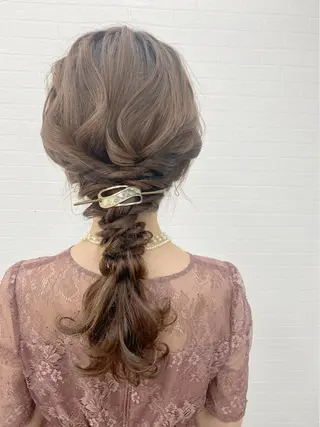 セミロング ヘアアレンジ GRANLUSSO 〜グランルッソ駅前店所属・木口 嘉美のヘアスタイル