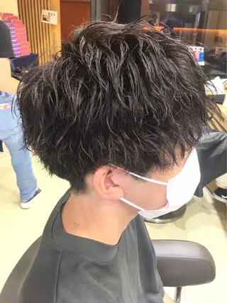 パーマ メンズ 韓国🩶Y2Kネイル 💫くれはのネイルデザイン