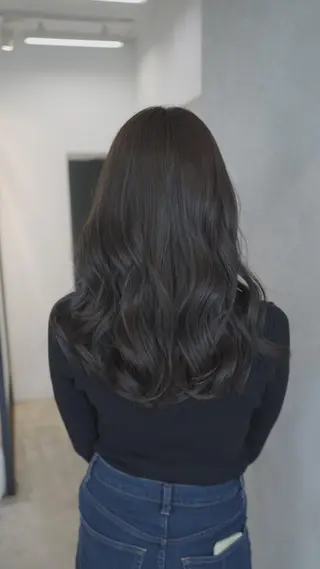 ロング カラー パーマ シェアサロン　salowin所属・✨ブリーチなし透明感 カラー🥇ユースケのヘアスタイル