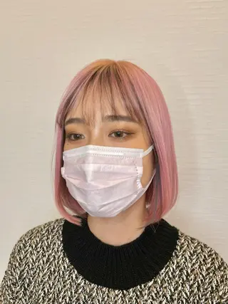 ミディアム SALOWIN心斎橋Suite店所属・ブリーチ毛にもできる 縮毛矯正|鷹司郎のヘアスタイル