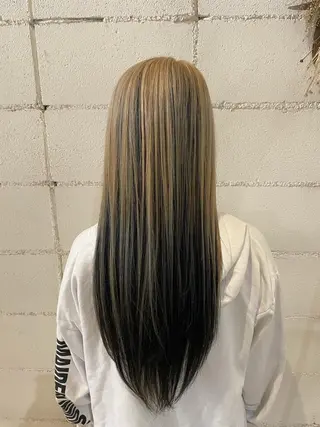 ロング カラー あずま みゆのヘアスタイル