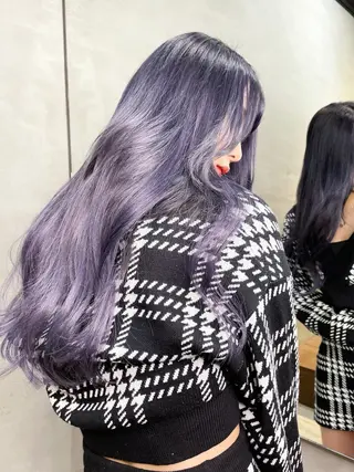 ロング ブリーチなし透明感カ ラー×韓国ヘア♡ヒデのヘアスタイル