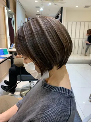 ショート カラー//了戒 美希 //伊勢原のヘアスタイル