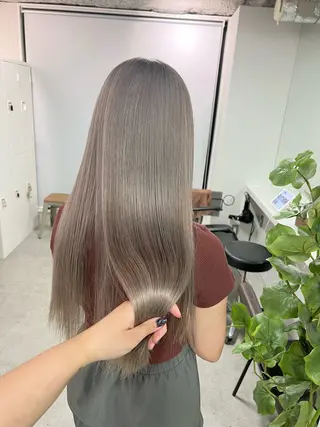 ロング カラー sio.nail&eyebrow salon shimokitazawa2号店所属・nailist mana𖤐´-のネイルデザイン