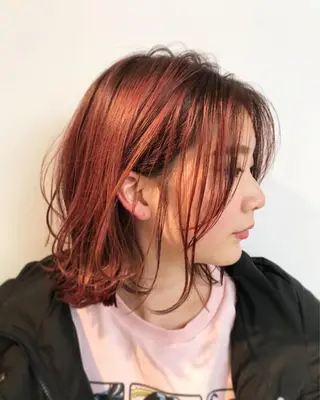 ミディアム カラー 平田 健一のヘアスタイル
