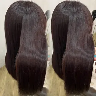 ロング ヘアアレンジ 似合わせ/ブリーチ/ 髪質改善/ミクෆのヘアスタイル