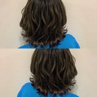 セミロング ヘアアレンジ 美容室sand 横浜のヘアスタイル