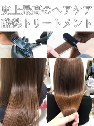 ミディアム ブリーチ/髪質改善 NYNY大久保のヘアスタイル