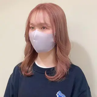 ミディアム カラー ANNA /艶髪/ハイトーンのヘアスタイル