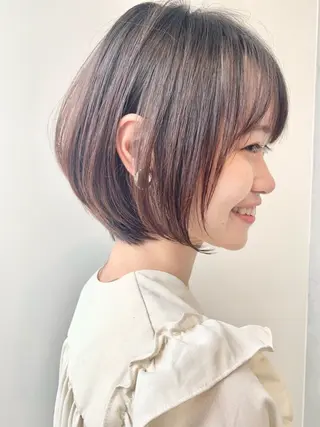 ショート カラー ⭐️小顔ショート⭐️ 大鷲拓海のヘアスタイル