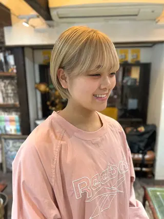 ショート rin&cambio所属・ヒロモト アサカのヘアスタイル
