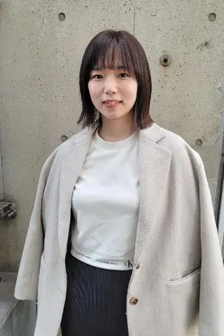 カラー ミディアム 片岸 信征のヘアスタイル