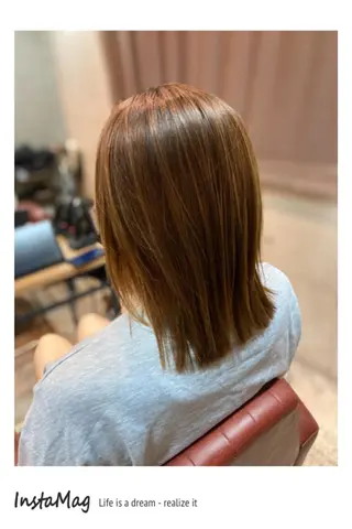 ミディアム カラー TECHRISE金山所属・ERIKO Tのヘアスタイル