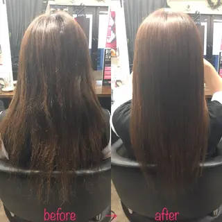 ロング 縮毛矯正&髪質改善 MAILHAIRのヘアスタイル