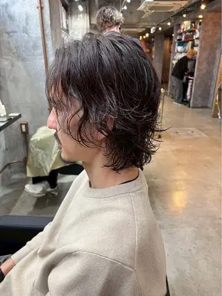 ミディアム パーマ メンズ 🔥メンズ特化🔥 パーマ🔥カメイのヘアスタイル