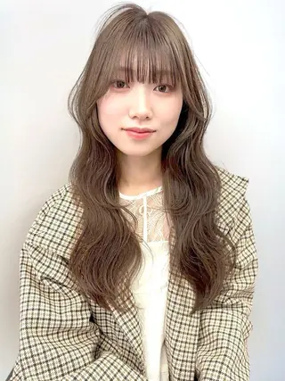 ロング カラー 田部 勇斗のヘアスタイル