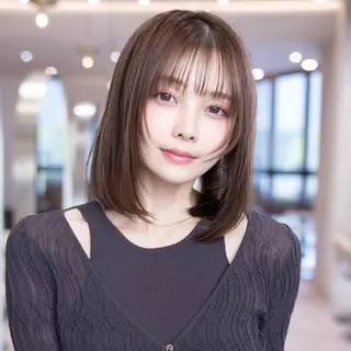 ミディアム カラー 渋谷/ボブ・顔まわり 特化ショウゴのヘアスタイル