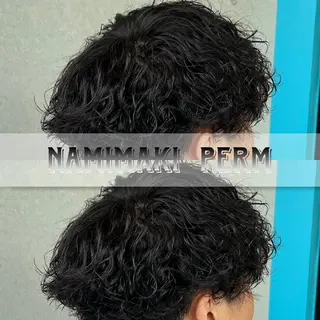 ショート パーマ メンズ 湘南のパーマ職人 🔥清水琉葵🔥のヘアスタイル