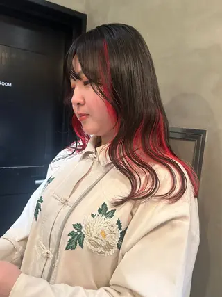 ロング カラー デザインカラー❤︎ イシイレイのヘアスタイル