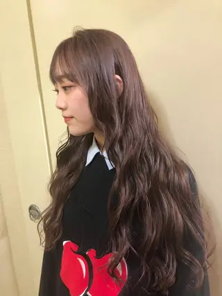 ロング カラー レイヤーカット匠 イソザキノリユキのヘアスタイル