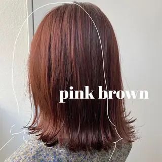 ミディアム カラー ヘアアレンジ 赤味消し.髪質改善 🌿𝘠𝘜𝘙𝘐のヘアスタイル