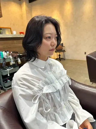 ミディアム カラー 大須/酸性ストレート 木場 健斗🌳のヘアスタイル