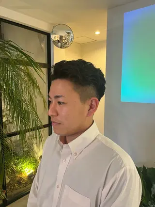 ショート パーマ メンズ Salon de  COCO所属・Yuka /ツヤカラー✨のヘアスタイル