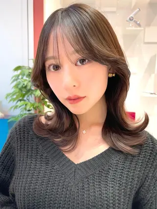 ロング カラー 顔周り特化/韓国ヘア /レイヤー/吉野幸大のヘアスタイル