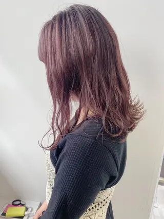 ミディアム カラー 新井 広之のヘアスタイル