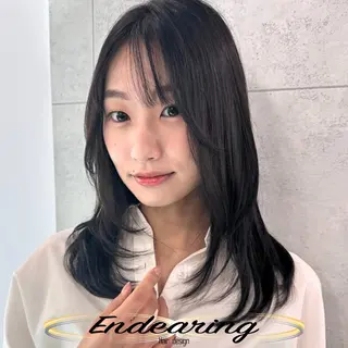 セミロング 柳田 怜那/銀座 Endearingのヘアスタイル