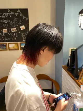 ショート カラー メンズ 美髪改善・ブリーチ tadasuke⭐️のヘアスタイル