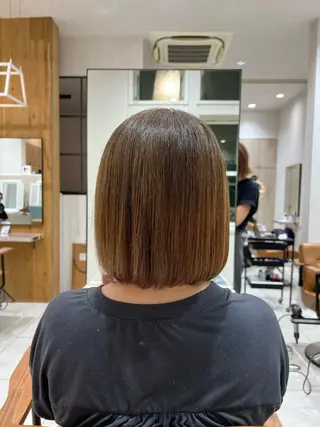 ショート レディースショート／ メンズパーマ／足立のヘアスタイル