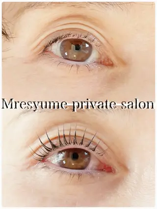 マツエク・マツパ Mresyume MAYUのマツエク・マツパデザイン