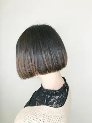 ショート 赤み消しカラー /透明感カラー 上長のヘアスタイル