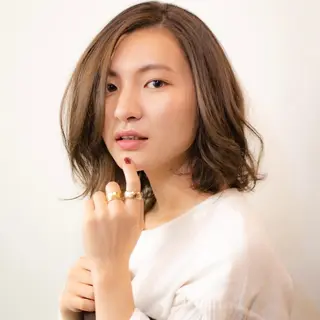 ミディアム カラー ツヤ美髪💐 髪質改善/高山愛来のヘアスタイル