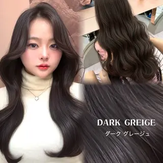 ロング 韓国/縮毛矯正/レイ ヤー/顔まわり/夢音のヘアスタイル