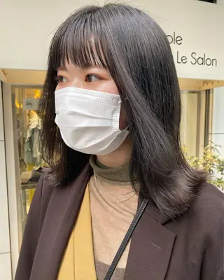 ミディアム カラー ヘアアレンジ マツエク・マツパ Noah's　Ark所属・透明感カラー🫧ヘア セット🫧松本菜月の眉毛・アイブロウイメージ